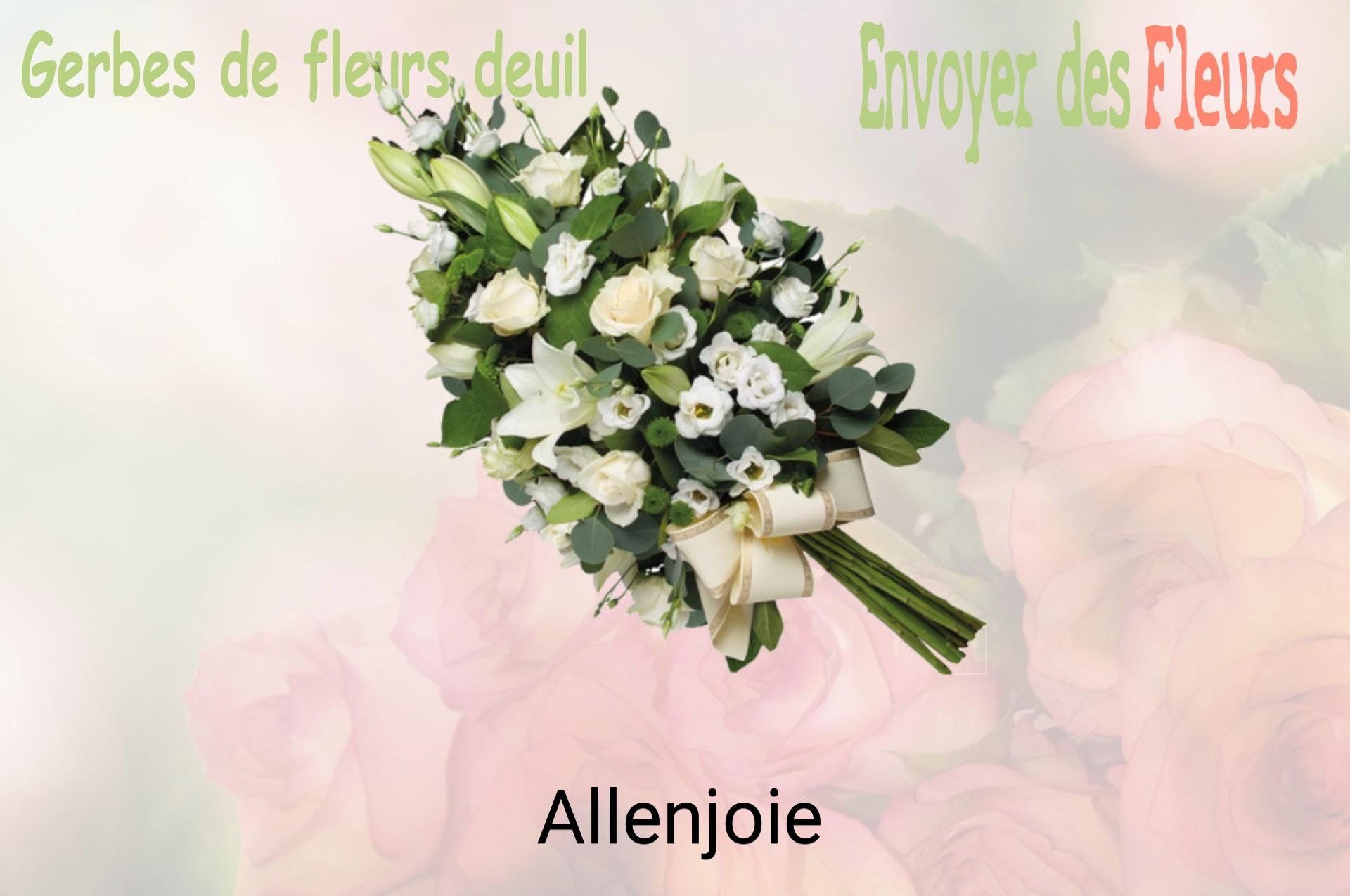 Gerbe de fleurs de deuil livrée à Allenjoie